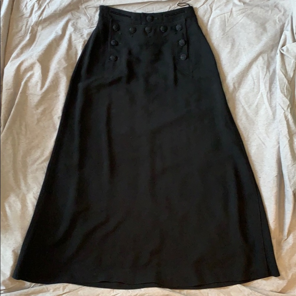 Jean Paul Gauthier designer black skirt